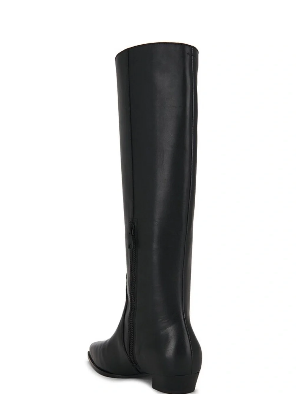 Joni Knee High Boot in Black Leather